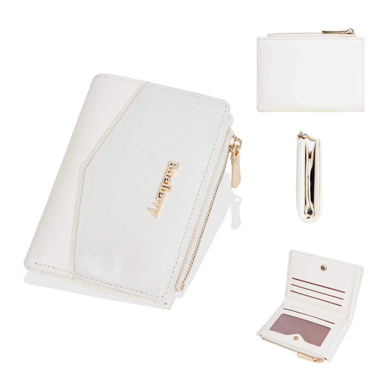 Women's Short Simple Multiple Slots Two Fold Ladies Wallet