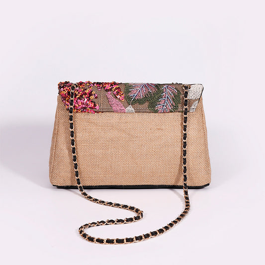 Embroidered Sequins Summer Niche Woven Straw High Bags