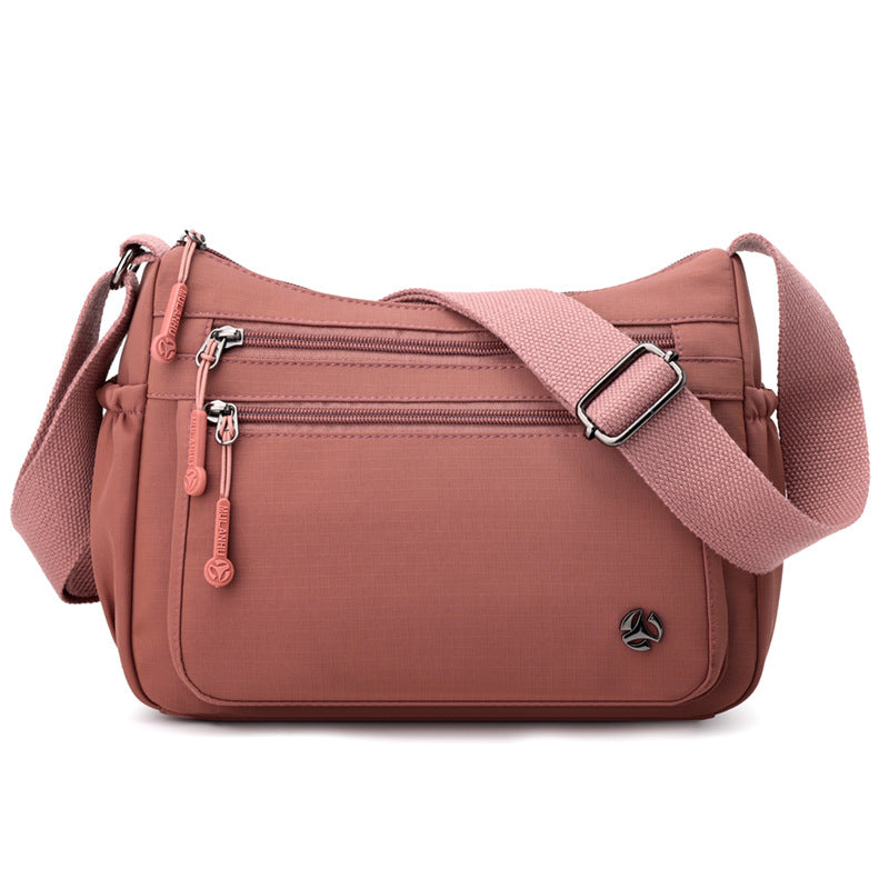 Fashion Mom Nylon Cloth Simple Lightweight Zipper Large Bags