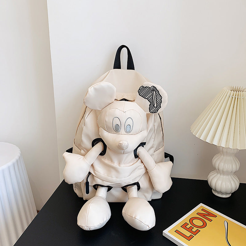 Mickey Vertical Shoulders Female Convenient Large Middle School Students' Schoolbags