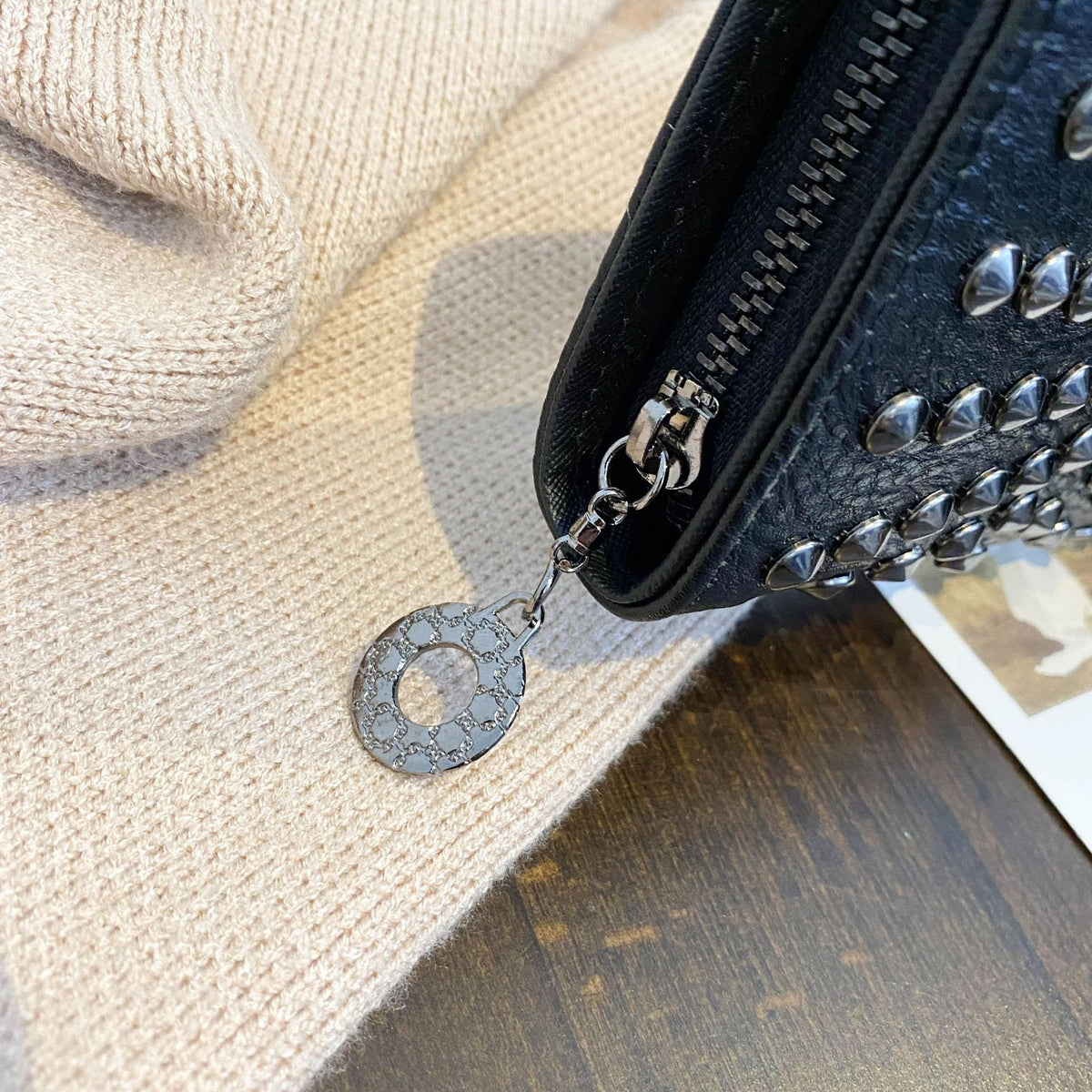 Women's Punk Fashion Skull Long Clutch Trendy Purses