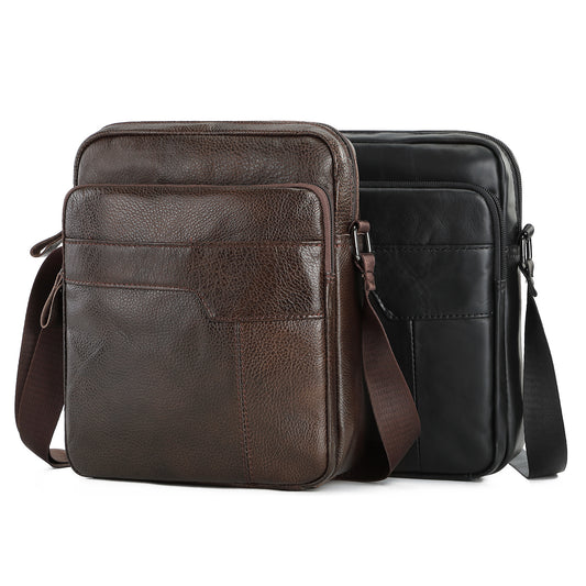 Men's Popular First Layer Leather Korean Men's Shoulder Bags