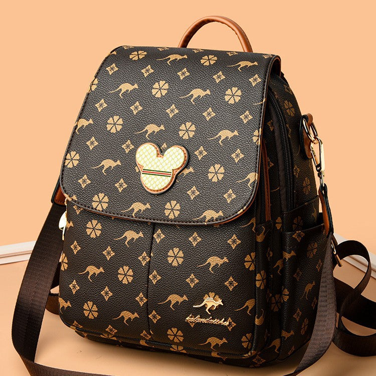 Women's Korean Style Presbyopic Fashion Large Capacity Backpacks