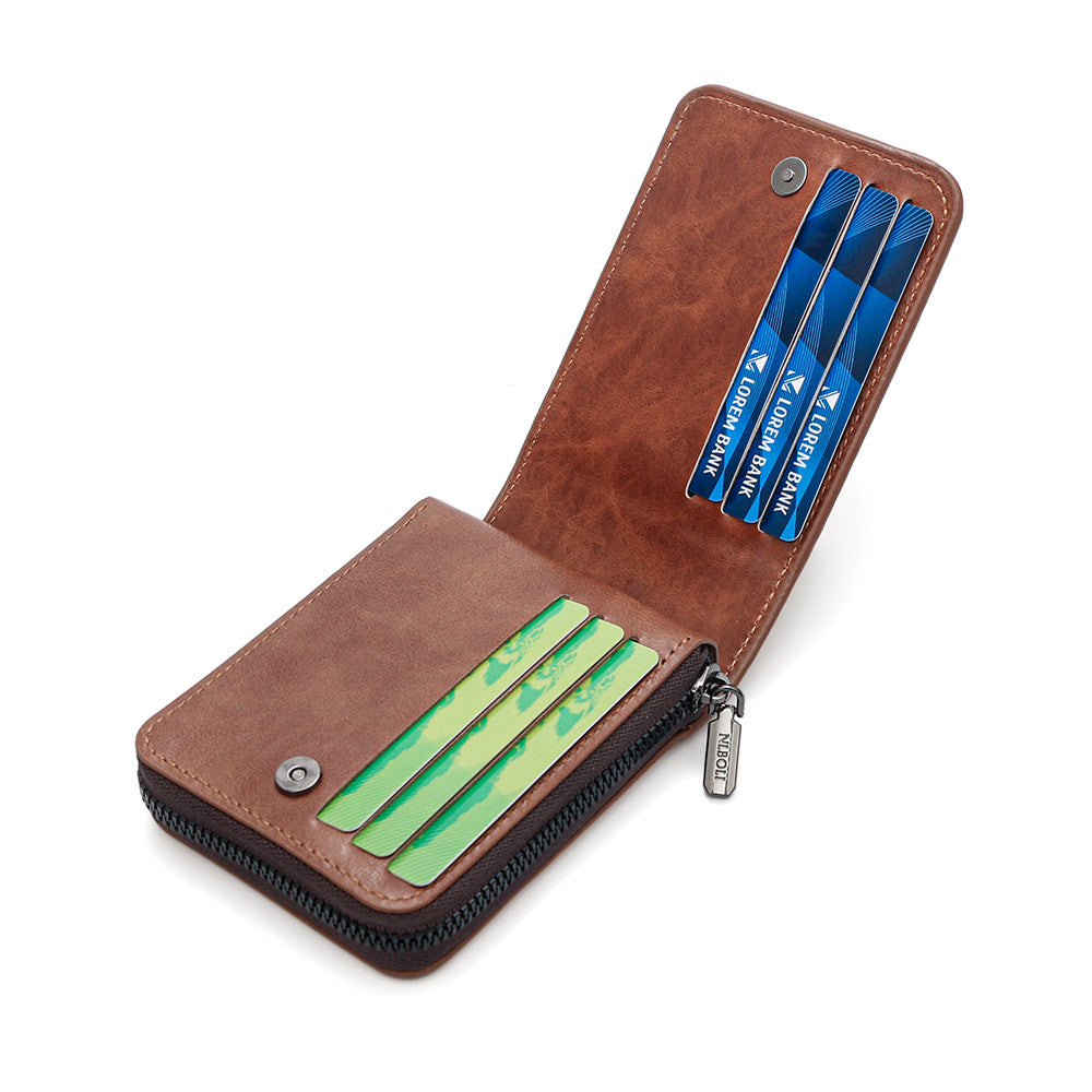 Men's Short Large Capacity Multifunction External Batch Men's Wallet