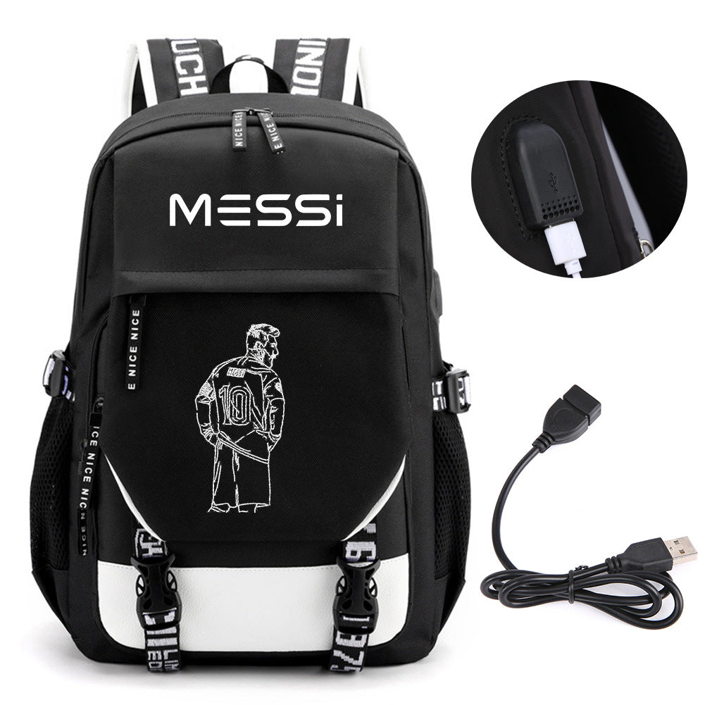 Football Peripheral Fashion Korean Style Youth Backpacks