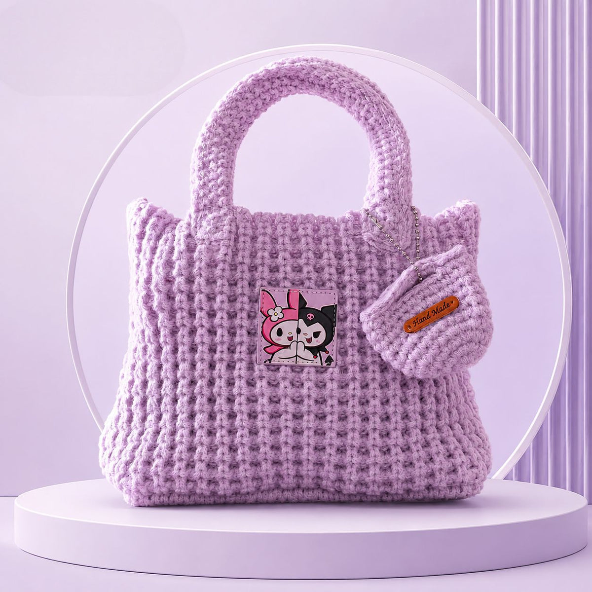 Women's Underarm Retro Handmade Cotton Braided Lightweight Handbags