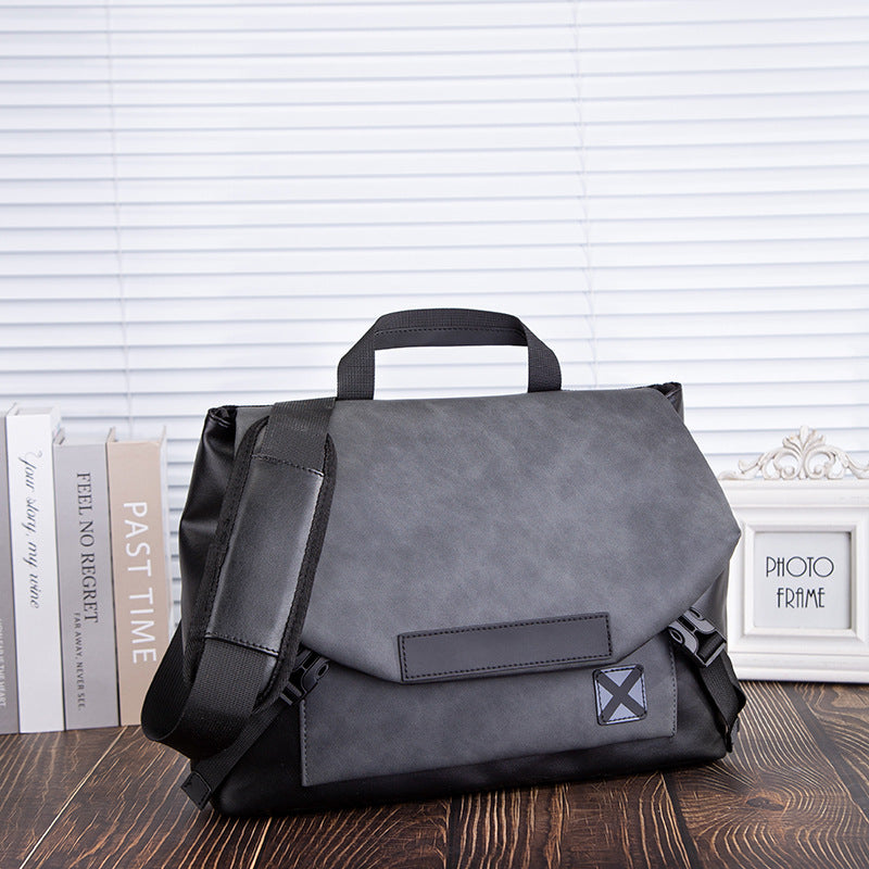 Men's Simplicity Contrast Color Fashion Large Capacity Men's Messenger Bags