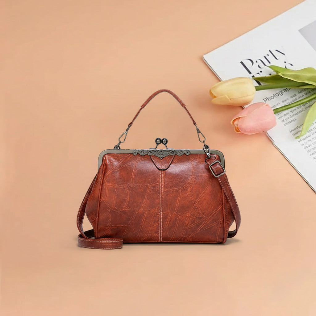 Women's Fashion Clip British Retro Big Women's Messenger Bag