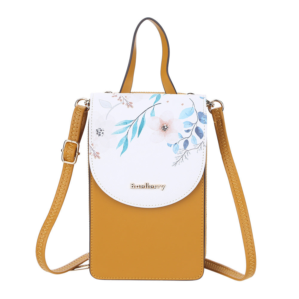 Women's Mobile Korean Touch Screen Printed Mini Women's Messenger Bag