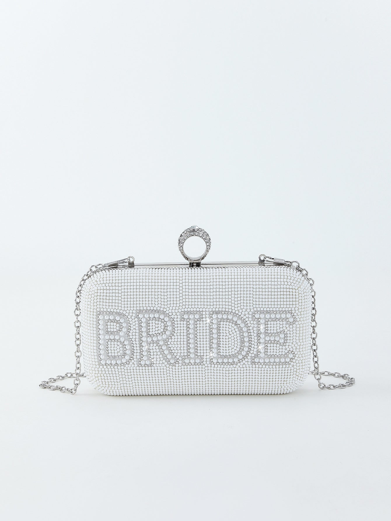 English Letters Rhinestone Pearl Dinner Wedding Bags