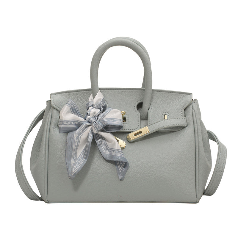 Women's Advanced Texture Fashion Commuter Kelly Bow Tote Bags