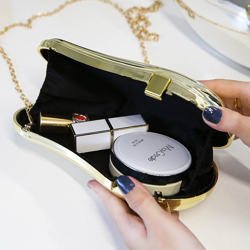 Mango Acrylic Mirror Plating Trendy Beach Evening Bags