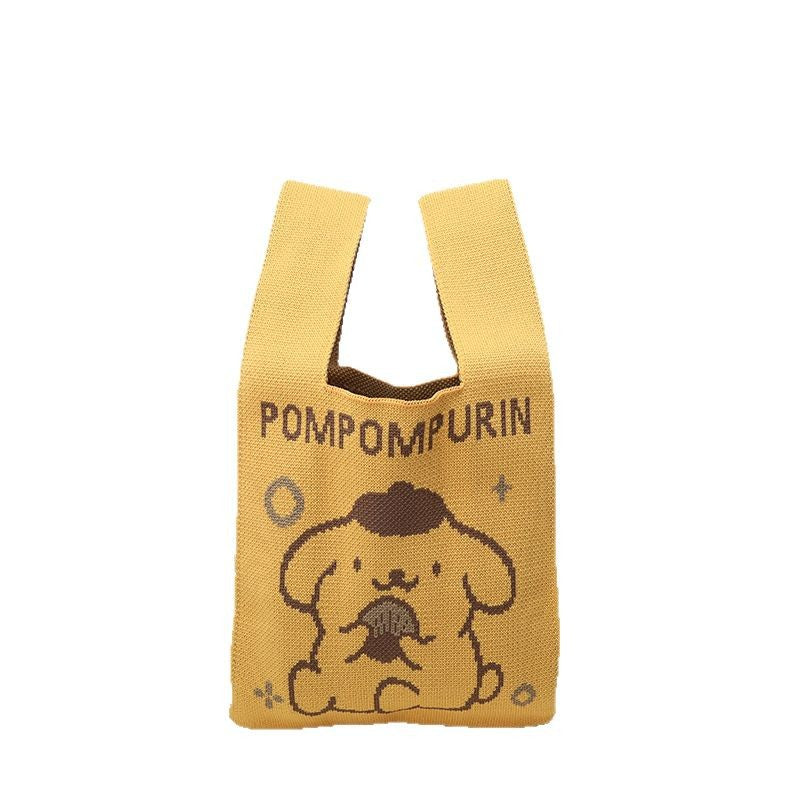 Cool Women's Knitted Cute Cartoon Woven Bags