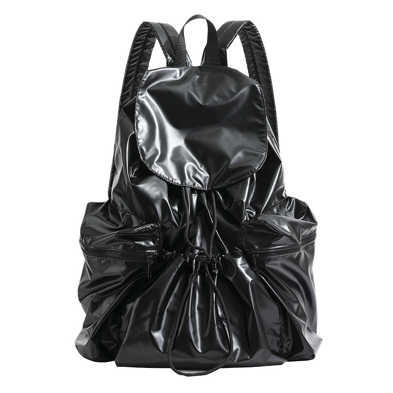 Korean Fashion Pleated Personality Large Capacity Backpacks