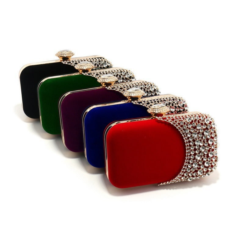 Women's Diamond Dress Banquet Party Clutch Evening Bags