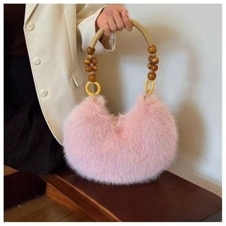 Women's Plush Fashion Large Capacity High Quality Handbags
