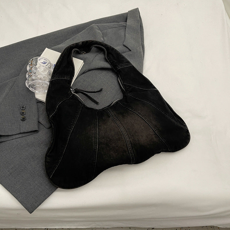 Fashion Denim Female Hot Niche Leisure Armpit Bags