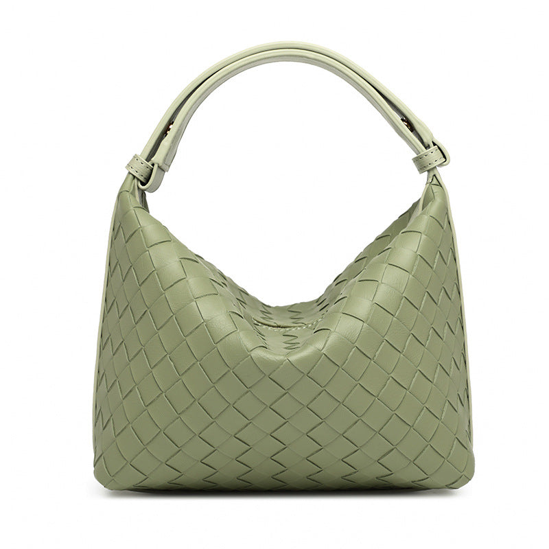 Women's High-grade Woven Niche Simple Hand Texture Handbags