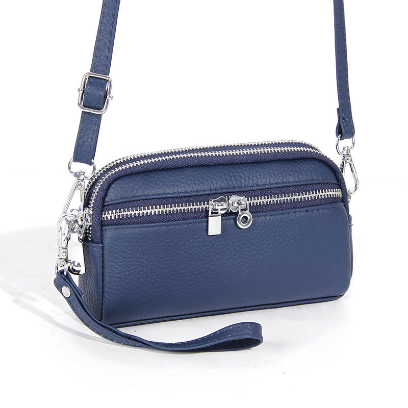 Women's Large Capacity Niche High-grade First Layer Cowhide Crossbody Bags