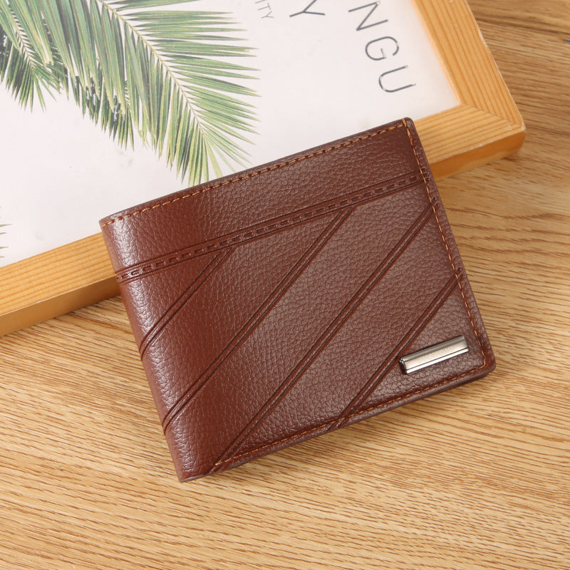 Men's Short Fashion Green Large Capacity Men's Wallet