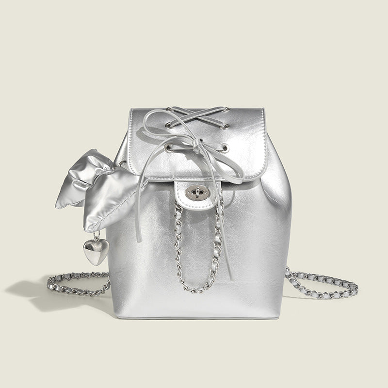 Super Popular Classic Style Bow Chain Backpacks