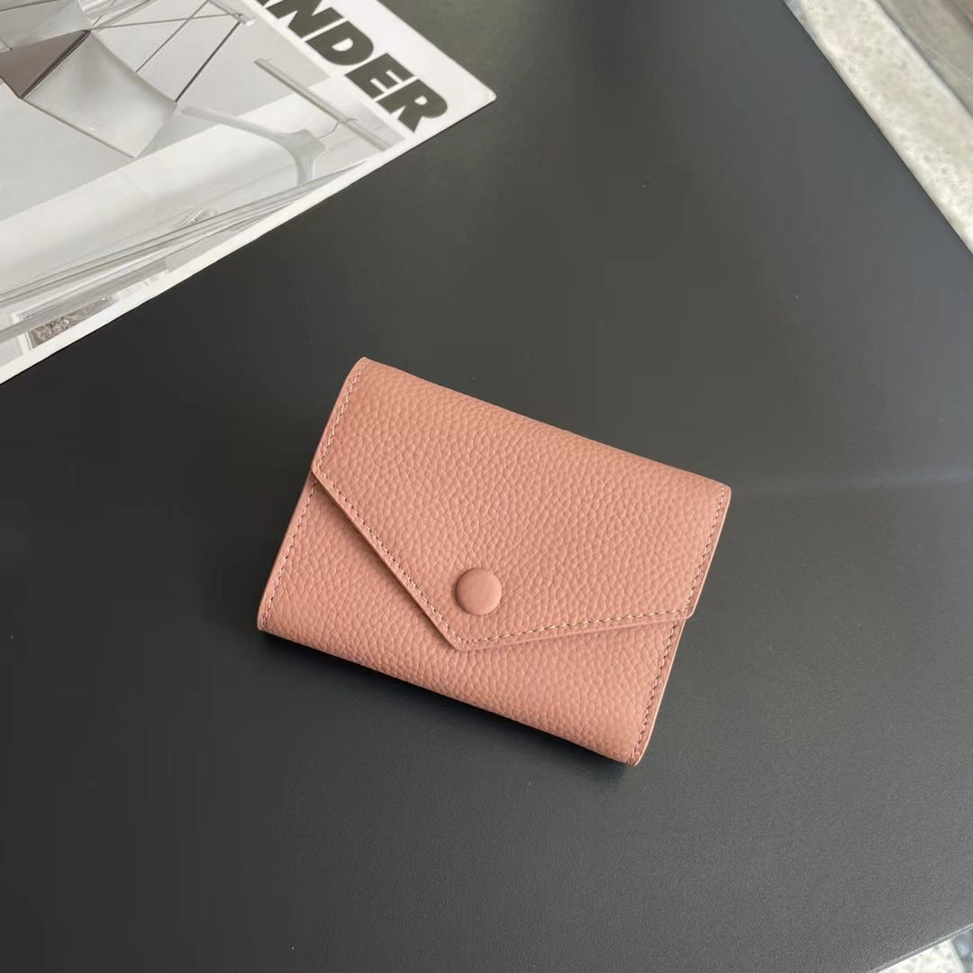 Women's Genuine Leather Short Cowhide Mini Cute Ladies Wallets