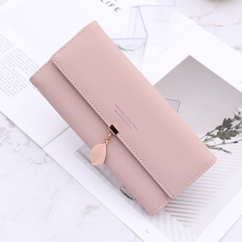 Women's Long Zipper Hasp Korean Style Trendy Ladies Wallet