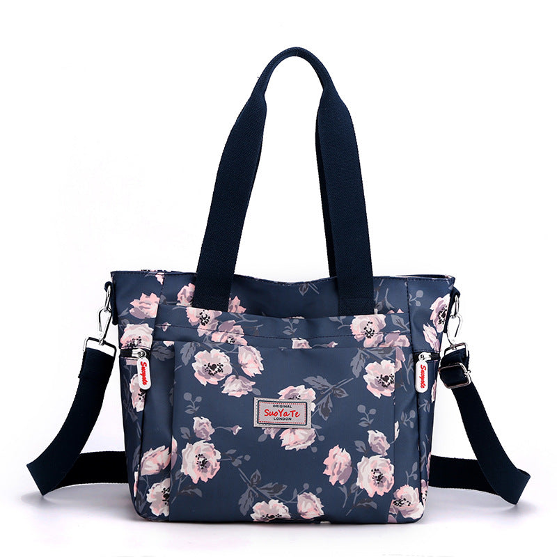 Women's Fashionable Korean Style Portable Printed Large Capacity Women's Shoulder Bag