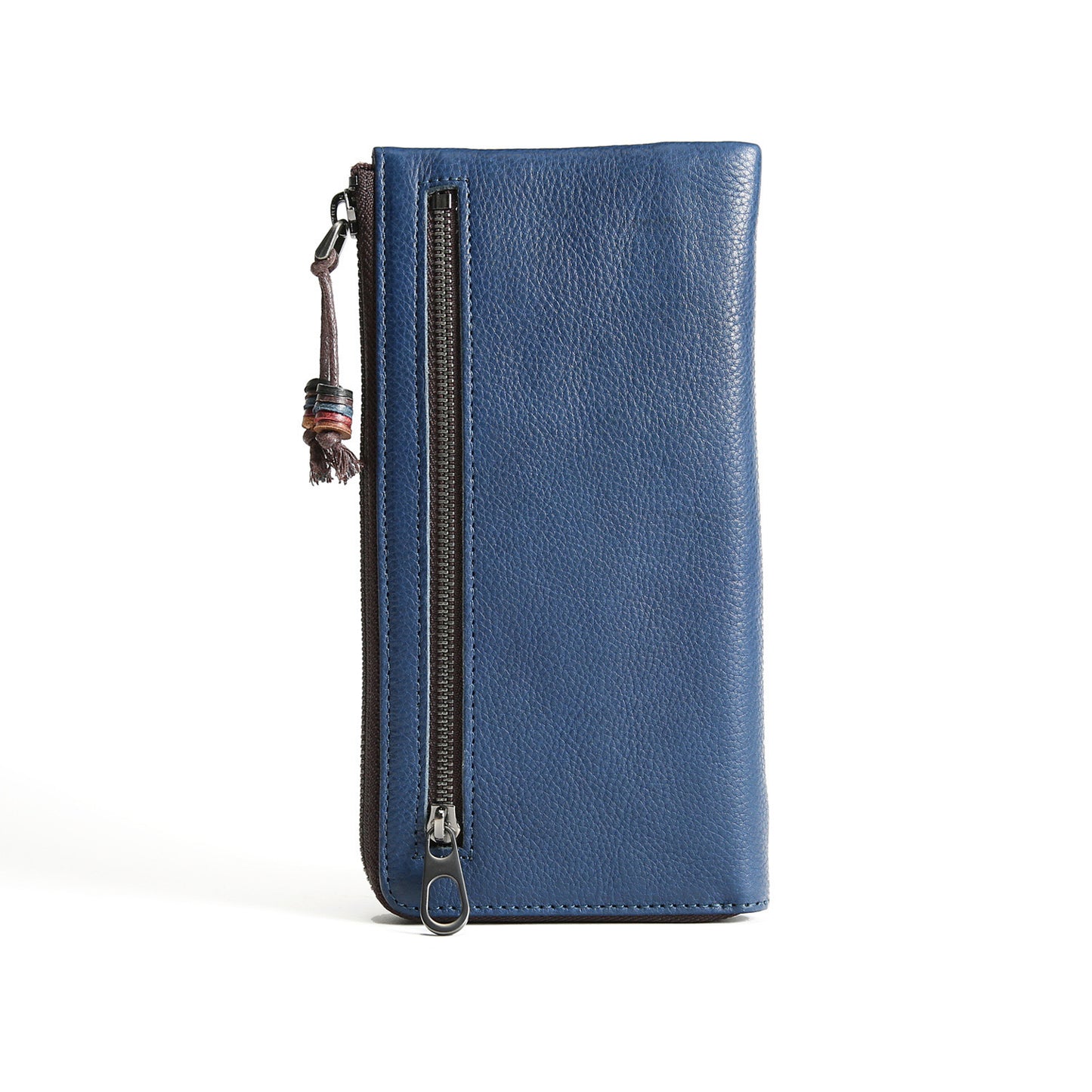 Women's & Men's Handmade Retro Long Genuine Leather Cowhide Clutch Bags