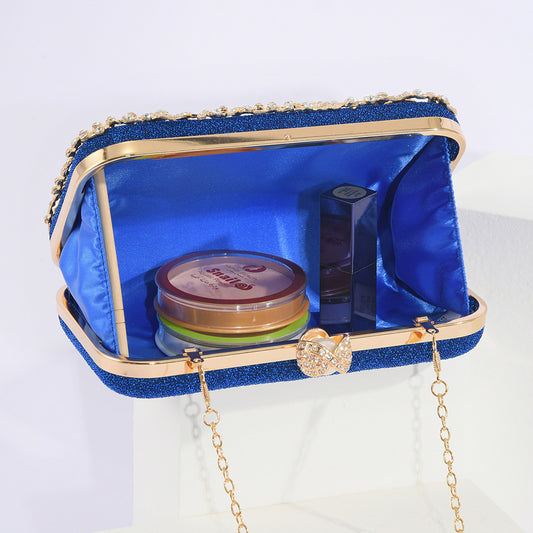Women's Diamond Vintage Banquet Clutch Formal Dress Evening Bags