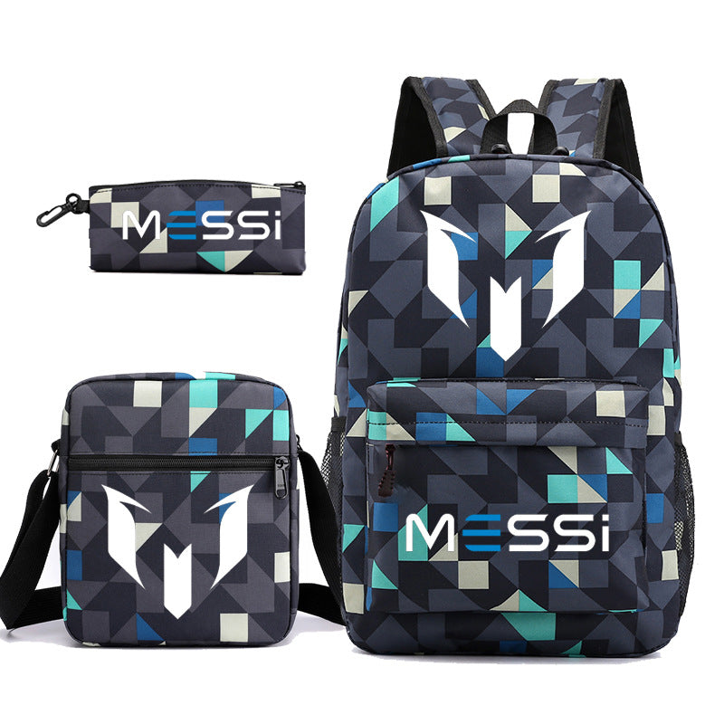Durable Leo Massey Peripheral Printed Pencil Middle School Students' Schoolbags