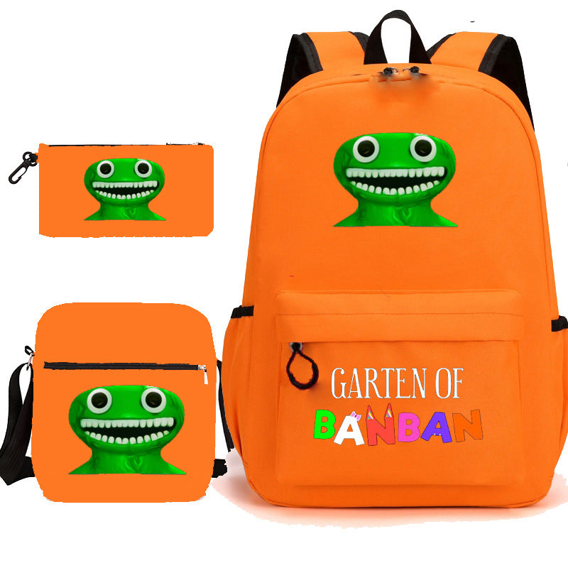 Elegant Unique Garden Game Pencil Three-piece Elementary School Students' Schoolbags