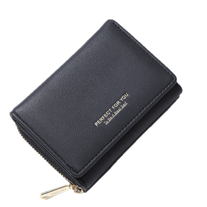 Women's Short Korean Zipper Simple Multifunctional Coin Purses