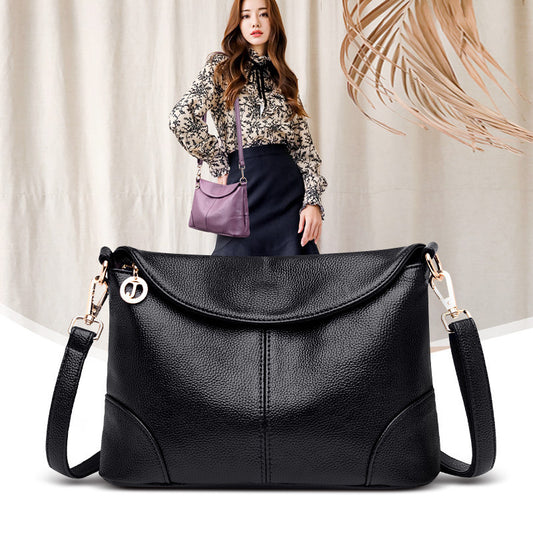 Women's Fashion Female Mother Soft Leather Shoulder Bags