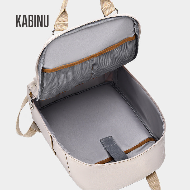 Women's Fashion Mummy Commuter Computer Waterproof Solid Backpacks