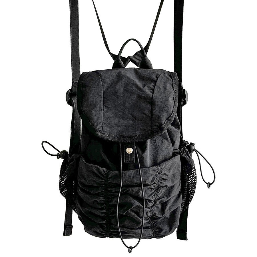 High-grade Flip Magnetic Snap Niche Pleated Backpacks
