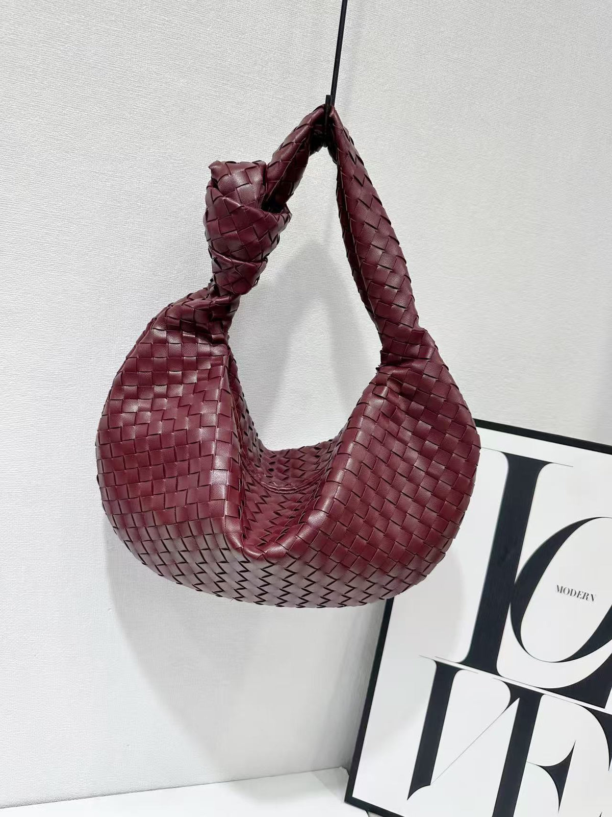 Croissant Simple Versatile Knotted Underarm Solid Color Bags