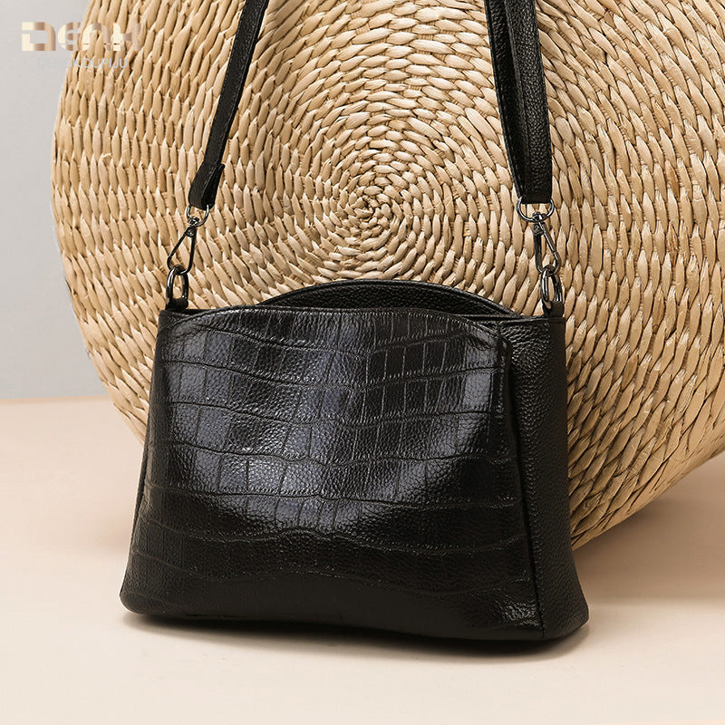 Women's Genuine Leather Trendy Fashion Large Capacity Shoulder Bags