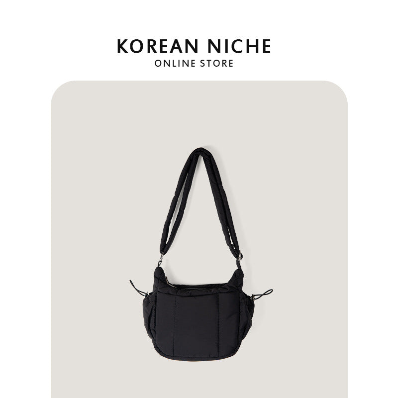 Women's Cloud Large Capacity Design Cotton Clothing Crossbody Bags