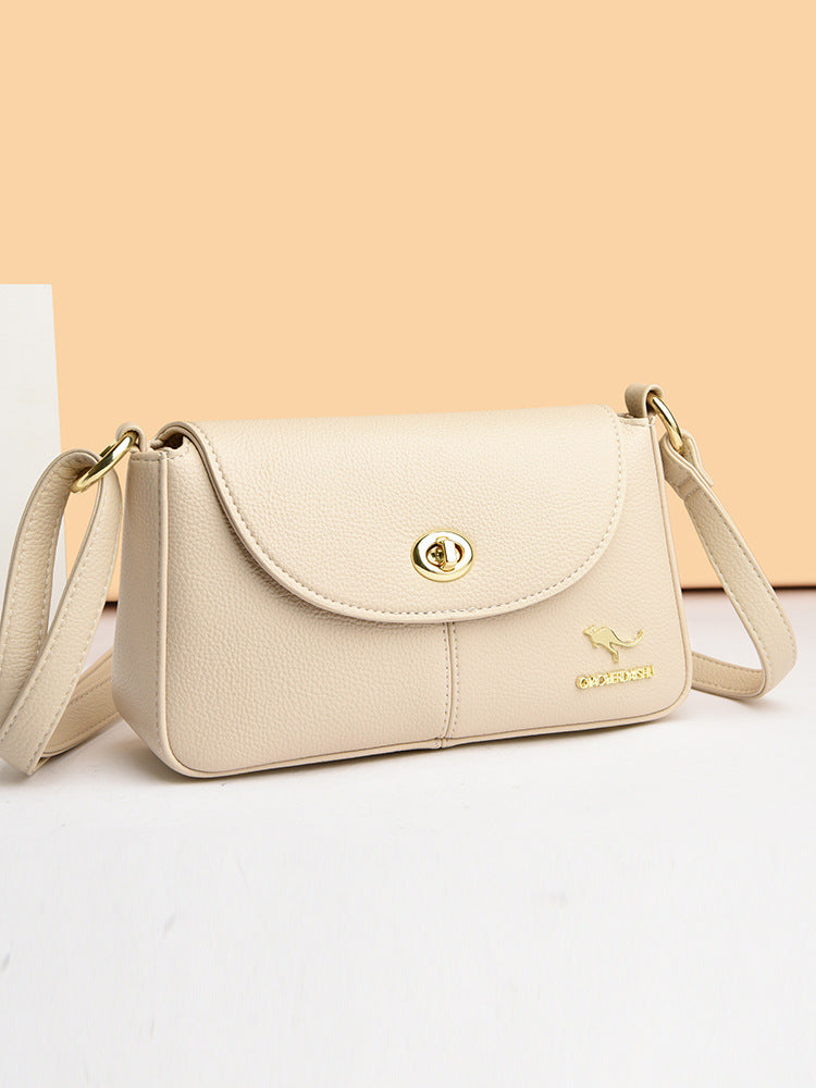 Women's Fashionable High-grade Simple Soft Leather Shoulder Bags