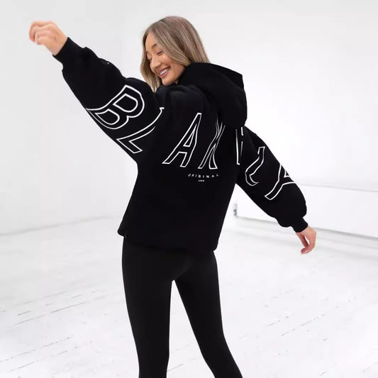 Fashion Printed Thickening Long Sleeve Loose Sweaters