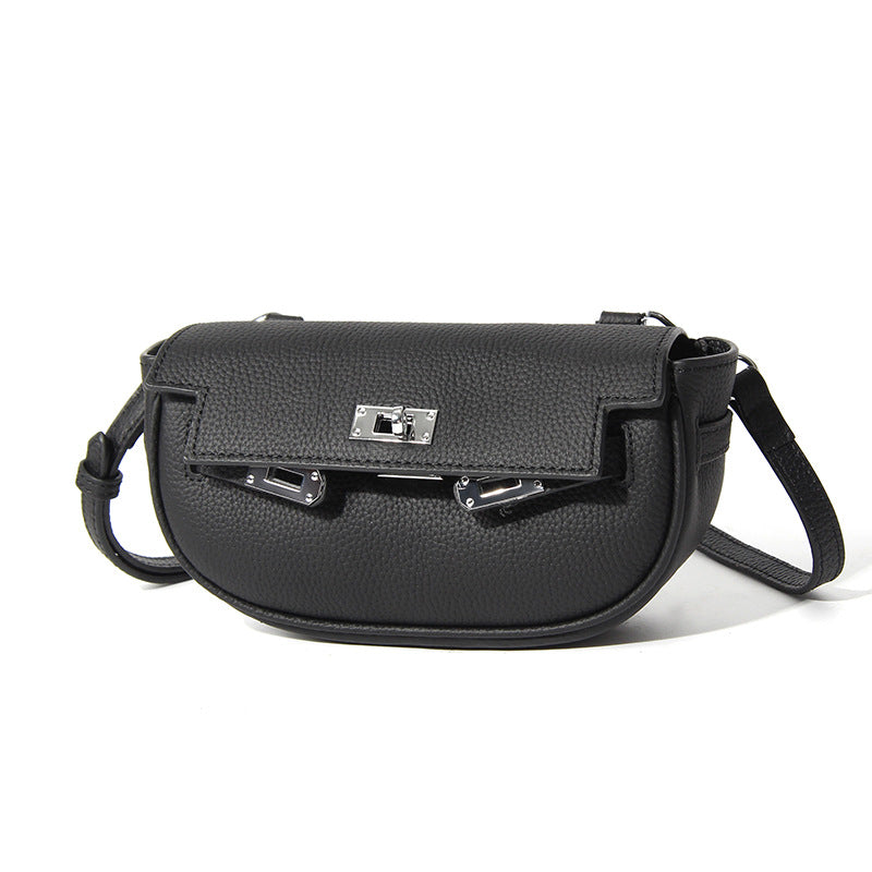 Women's First Layer Cowhide Summer High Sense Niche Fashion Genuine Women's Messenger Bag