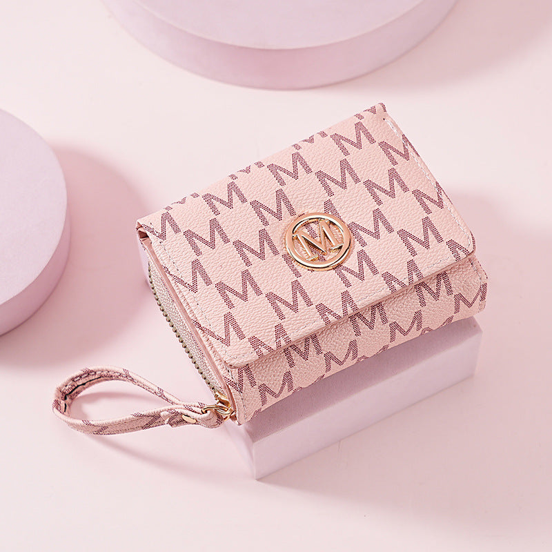 Women's Short Boom Three Fold Fashion Simple Purses