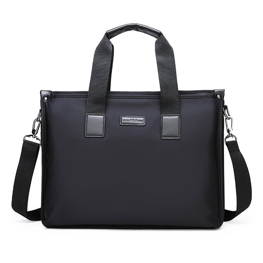 Men's Oxford Cloth Business Horizontal Canvas Large Capacity Men's Handbags