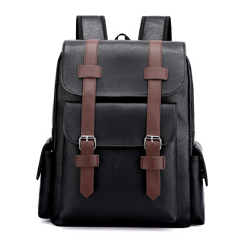 Men's Simplicity Vintage Business Computer Soft Trendy Backpacks