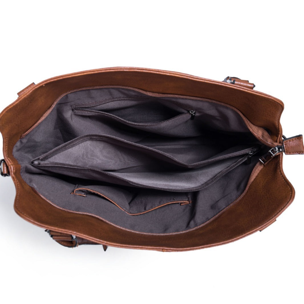 Women's Large Portable Soft Leather Capacity Handbags