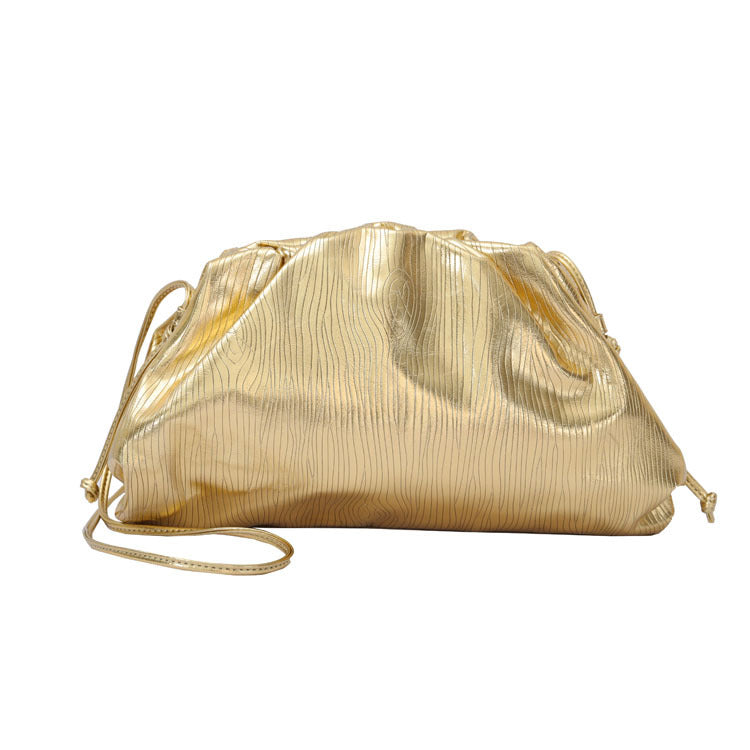 Women's Golden Cloud Large Size Woven Shoulder Bags