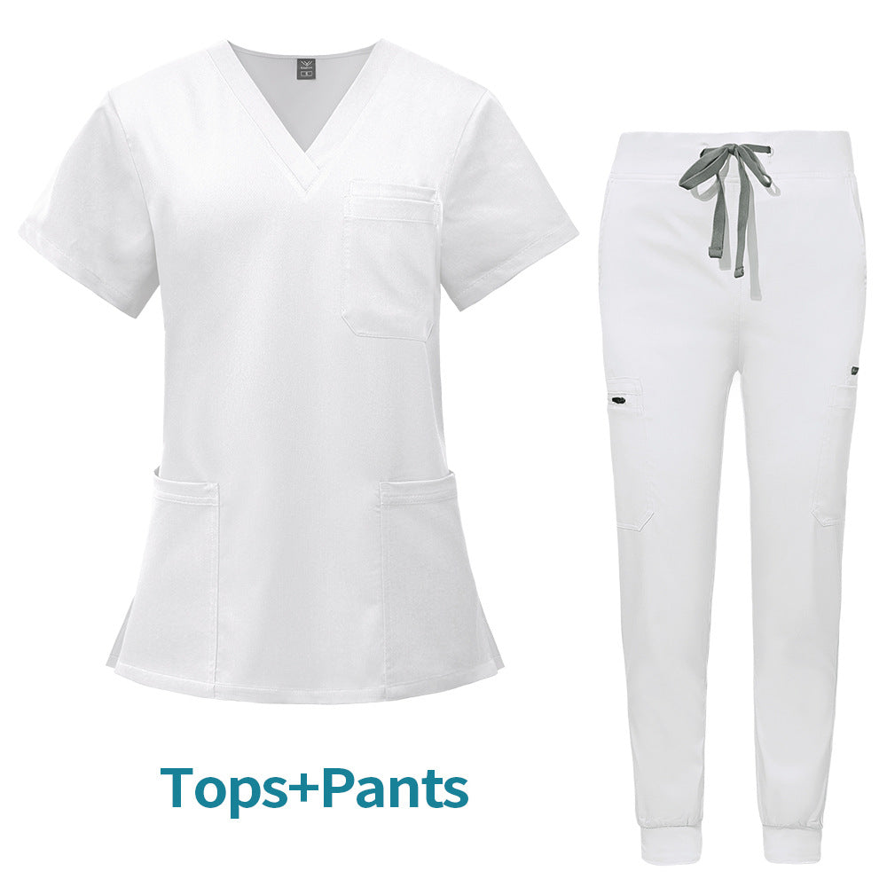 Multifunctional Pocket Surgical Gown Anesthesiologist Work Uniform