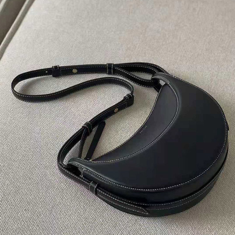 Women's French Half Moon Underarm Saddle Shoulder Bags