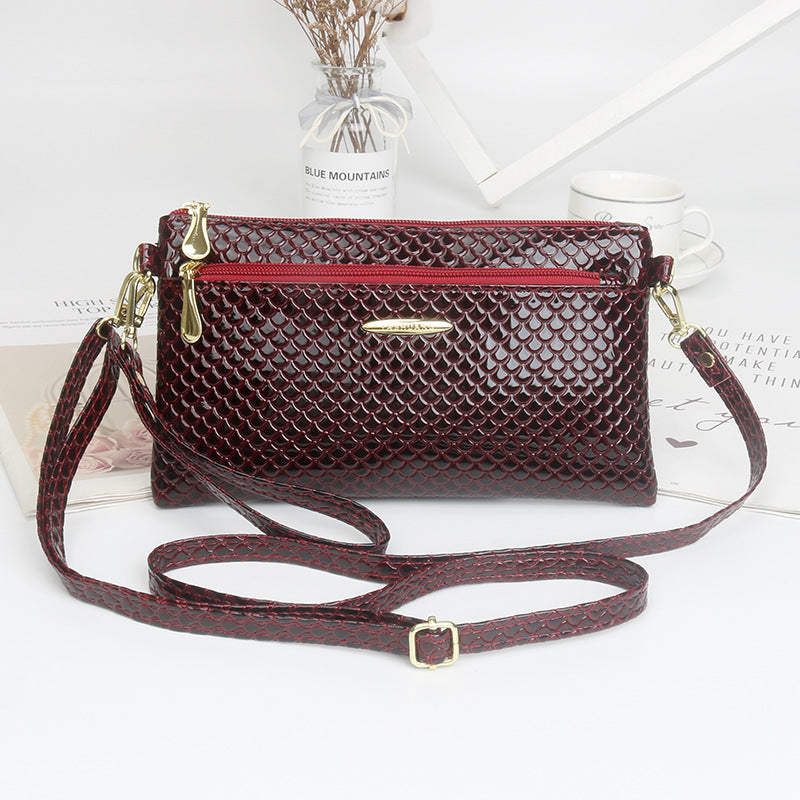 Women's Fashion Bright Fabric Clutch Mobile Women's Messenger Bag